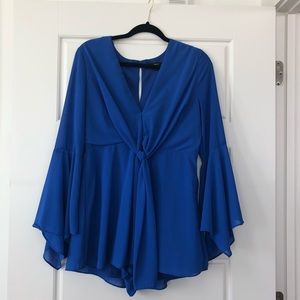 Bell sleeve romper